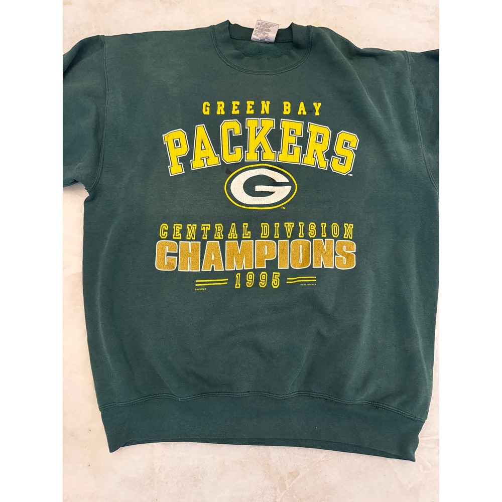 Vintage 1995 Green Bay Packers Oneita Sweatshirt Central Division Champions XL